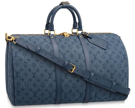 blue louis vuitton duffle bag